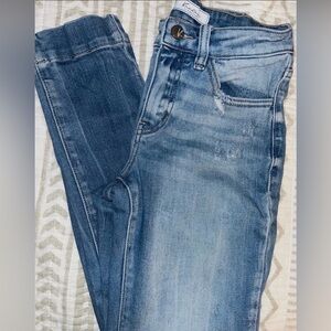 KanCan Light and Dark Blue Skinny Jeans